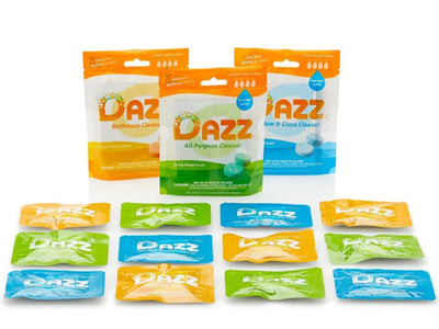 Start the New Year off cleaner with DAZZ all-natural cleaning tablets